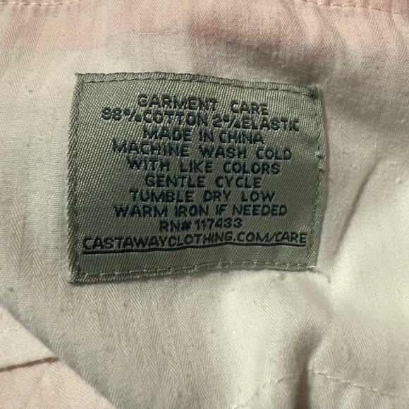 Castaway Cisco Shorts, Stretch Twill, Embroidered Pot On Orange, Men's Size 30 - Picture 5 of 7